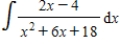 Find the indefinite integral. ​   ​