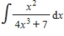 Find the indefinite integral   . ​