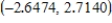 <strong>Find the point on the graph of the function that is closest to the point . Round all numerical values in your answer to four decimal places. </strong> A) B) C) D) E)