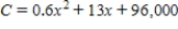 <strong>Suppose a manufacturer has determined that the total cost C of operating a factory is where x is the number of units produced. At what level of production will the average cost per unit be minimized? (The average cost per unit is C/x.) </strong> A) units B) units C) units D) units E) units