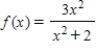 Match the function   with one of the following graphs. ​