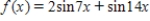 Find all points of inflection of the graph of the function on the interval . Round your answer to three decimal places wherever applicable. 
