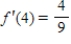 <strong>Evaluate the derivative of the function at the given point. , </strong> A) B) C) D) E)