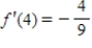 <strong>Evaluate the derivative of the function at the given point. , </strong> A) B) C) D) E)