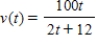 <strong>Suppose that an automobile's velocity starting from rest is where v is measured in feet per second. Find the acceleration at 7 seconds. Round your answer to one decimal place. </strong> A) 1.1 ft/sec<sup>2</sup> B) 1.8 ft/sec<sup>2</sup> C) 1.0 ft/sec<sup>2</sup> D) 0.2 ft/sec<sup>2</sup> E) 12.4 ft/sec<sup>2</sup>