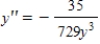 <strong>Find in terms of x and y given that . Use the original equation to simplify your answer. </strong> A) B) C) D) E)