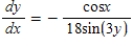 <strong>Find by implicit differentiation. </strong> A) B) C) D) E)