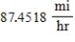 <strong>An airplane is flying in still air with an airspeed of 283 miles per hour. If it is climbing at an angle of 21°, find the rate at which it is gaining altitude. Round your answer to four decimal places. </strong> A) B) C) D) E)