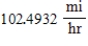 <strong>An airplane is flying in still air with an airspeed of 283 miles per hour. If it is climbing at an angle of 21°, find the rate at which it is gaining altitude. Round your answer to four decimal places. </strong> A) B) C) D) E)