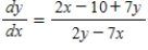 <strong>Find by implicit differentiation. </strong> A) B) C) D) E)