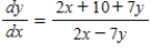 <strong>Find by implicit differentiation. </strong> A) B) C) D) E)