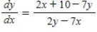 <strong>Find by implicit differentiation. </strong> A) B) C) D) E)