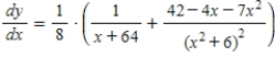 <strong>Find the derivative of the function . </strong> A) B) C) D) E)