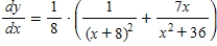 <strong>Find the derivative of the function . </strong> A) B) C) D) E)