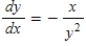 <strong>Find by implicit differentiation. </strong> A) B) C) D) E)
