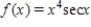 Find the second derivative of the function   . ​