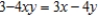 Find   in terms of x and y given that   . ​