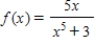 Use the quotient rule to differentiate the following function   and evaluate   . ​