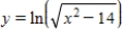 Find the derivative of the function   . ​