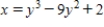 Find   at the point   for the equation   . ​