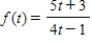 Evaluate the derivative of the function   at the point   . ​