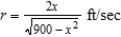 <strong>A 30-foot ladder is leaning against a house (see figure). If the base of the ladder is pulled away from the house at a rate of 2 feet per second, the top will move down the wall at a rate of , where x is the distance between the base of the ladder and the house. Find the rate r when x is 18 feet. </strong> A) r = ft/sec B) r = ft/sec C) ft/sec D) r = ft/sec E) r = ft/sec