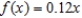 <strong>Decide whether the following problem can be solved using precalculus, or whether calculus is required. If the problem can be solved using precalculus, solve it. If the problem seems to require calculus, use a graphical or numerical approach to estimate the solution. A cyclist is riding on a path whose elevation is modeled by the function where x and are measured in miles. Find the rate of change of elevation when x = 3. </strong> A) calculus, 0.72 B) precalculus, 0.12 C) calculus, 0.12 D) precalculus, 0.72 E) precalculus, 0.37