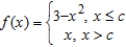 <strong>Find all values of c such that f is continuous on (-∞,∞). </strong> A) c = 2 B) c = 0 C) D) E)