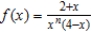 <strong>Find all the vertical asymptotes (if any) of the graph of the function . </strong> A) x = -2 B) x = 4 C) x = 0 D) x = 4, x = 0 E) no vertical asymptotes