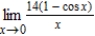 <strong>Determine the limit (if it exists). </strong> A) 0 B) 56 C) 11 D) 28 E) does not exist