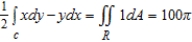<strong>Set up and evaluate a line integral to find the area of the region R bounded by the graph of   .</strong> A)   where   B)   where   C)   where   D)   where   E)   where   <div style=padding-top: 35px> 