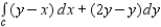 <strong>Use Green's Theorem to evaluate the integral   for the path   defined as   . ​</strong> A)   B)   C)   D)   E)   <div style=padding-top: 35px> 