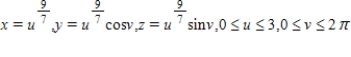 <strong>Write a set of parametric equations for the surface of revolution obtained by revolving the graph of the function   about the x-axis. ​</strong> A)   ​ B)   ​ C)   ​ D)   ​ E)   ​ <div style=padding-top: 35px> 