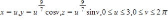 <strong>Write a set of parametric equations for the surface of revolution obtained by revolving the graph of the function   about the x-axis. ​</strong> A)   ​ B)   ​ C)   ​ D)   ​ E)   ​ <div style=padding-top: 35px> 