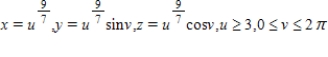 <strong>Write a set of parametric equations for the surface of revolution obtained by revolving the graph of the function   about the x-axis. ​</strong> A)   ​ B)   ​ C)   ​ D)   ​ E)   ​ <div style=padding-top: 35px> 