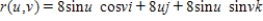 Find the area of the surface of revolution   , where   and   . ​