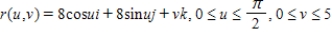 Evaluate   , where   and S is given by   . ​