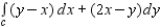 Use Green's Theorem to evaluate the integral where is the boundary of the region lying inside the rectangle bounded by , , , and outside the square bounded by , and . 
