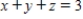 Find a vector-valued function whose graph is the plane   . ​