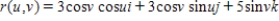 Identify the surface by eliminating the parameters from the vector-valued function . 