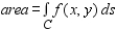 Find the area of the lateral surface over the curve in the xy-plane and under the surface where Lateral surface . line from to .