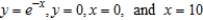 <strong>Find the mass of the lamina bounded by the graphs of the equations for the density . </strong> A) B) C) D) E)