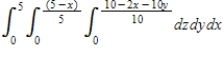 <strong>Rewrite the iterated integral using the order dydxdz. </strong> A) B) C) D) E) 