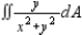<strong>Set up an integral for both orders of integration, and use the more convenient order to evaluate the integral below over the region R. </strong> A) B) C) D) E)