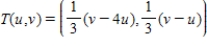 <strong>Find a transformation that when applied to region , its image will be . </strong> A) B) C) D) E)