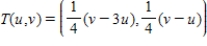 <strong>Find a transformation that when applied to region , its image will be . </strong> A) B) C) D) E)