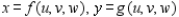 <strong>If and then the Jacobian of x, y, and z with respect to u, v, and w is . Find the Jacobian for the following change of variables: </strong> A) B) C) D) E)