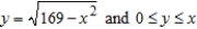 <strong>Find the mass of the lamina bounded by the graphs of the equations for the density . </strong> A) B) C) D) E)