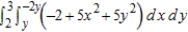 <strong>Evaluate the following iterated integral. </strong> A) -514 B) -499 C) -473 D) -463 E) -399