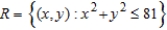 <strong>Find the area of the portion of the surface that lies above the region . Round your answer to two decimal places. </strong> A) 81.00 B) 88.83 C) 508.94 D) 254.47 E) 799.44